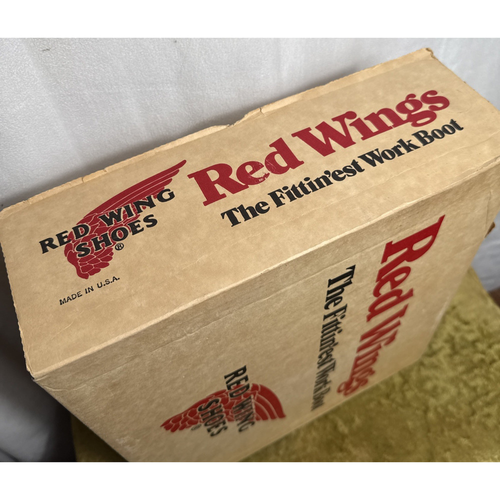 Red Wing Boots Pecos 1155 Empty Box ONLY Vintage Leather Pull On Work Boot Retro - Picture 5 of 9